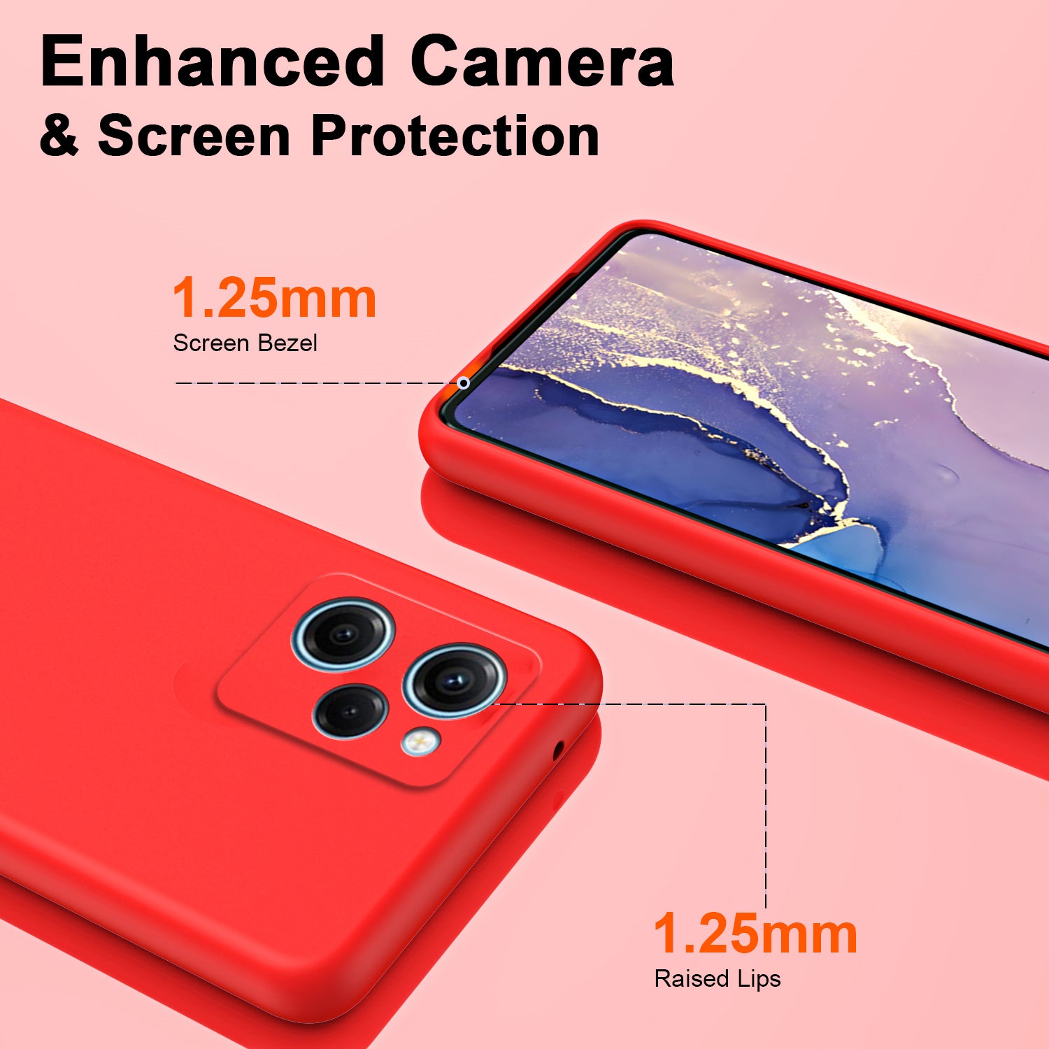 Uniqkart for Xiaomi Redmi Note 12 Pro Speed 5G / Poco X5 Pro 5G 2.2mm Rubberized TPU Case Fiber Lining Phone Cover - Red Uniqkart for Xiaomi Redmi Note 12 Pro Speed 5G / Poco X5 Pro 5G 2.2mm Rubberized TPU Case Fiber Lining Phone Cover - Red